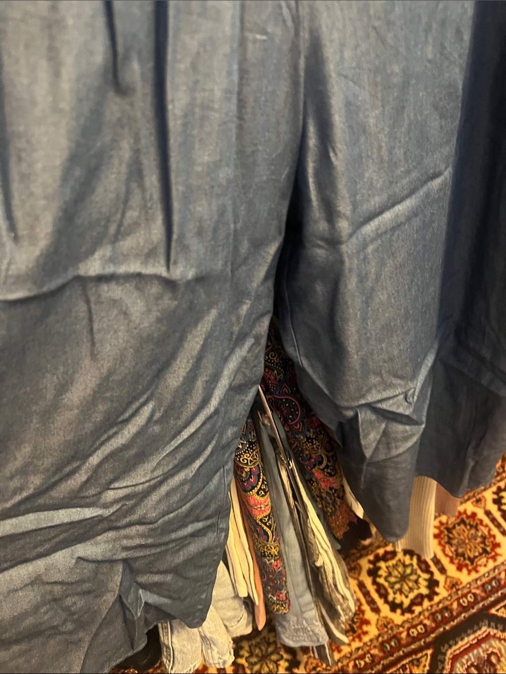 Denim-Look Ruffle jumpsuit - Picture 3 of 6